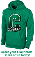 Order your Cloudcroft Bears attire today!
