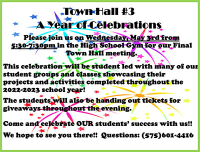 Final Town Hall Meeting flyer